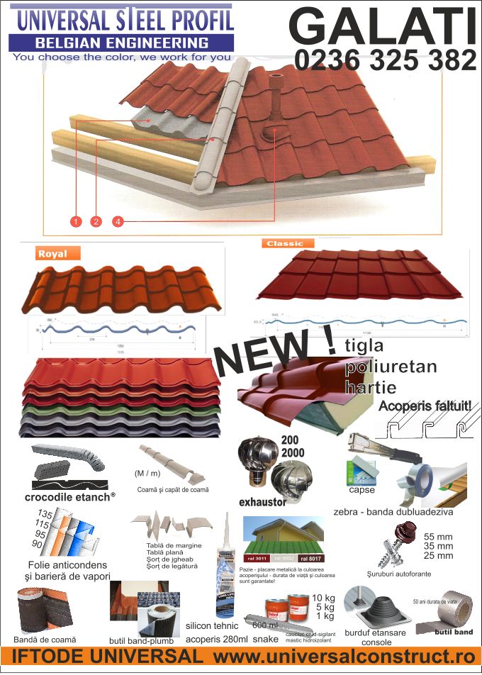 tigla metalica usp snake